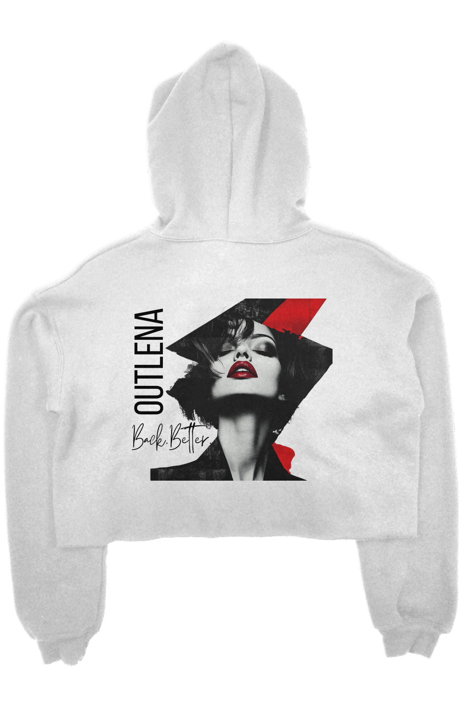 crop fleece hoodie