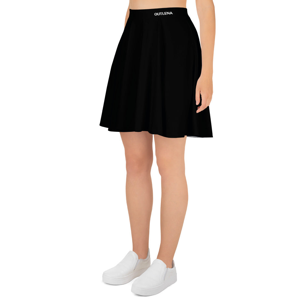 Elevate Skater Skirt – Black