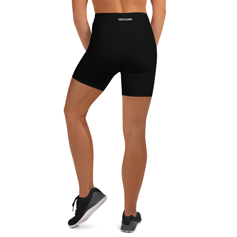 Sculpt Recycled Biker Shorts – Midnight Black