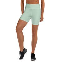 Biker Shorts – Soft Mint, on model front
