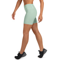 Biker Shorts – Soft Mint, on model side