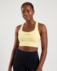 Elevate Recycled Longline Bra – Butter Yellow